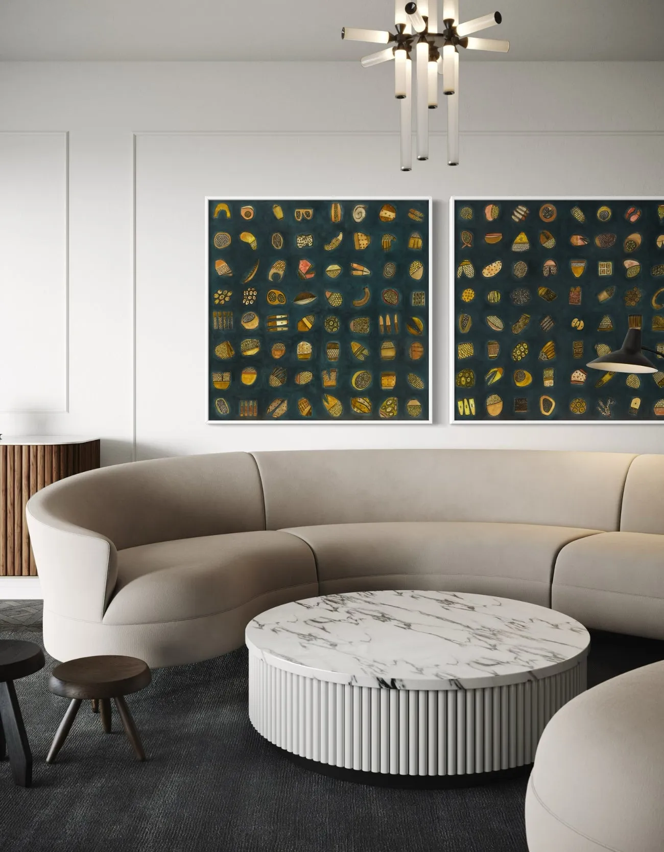 64.1 and 64.2 Diptych | Giclee Print Set on Canvas