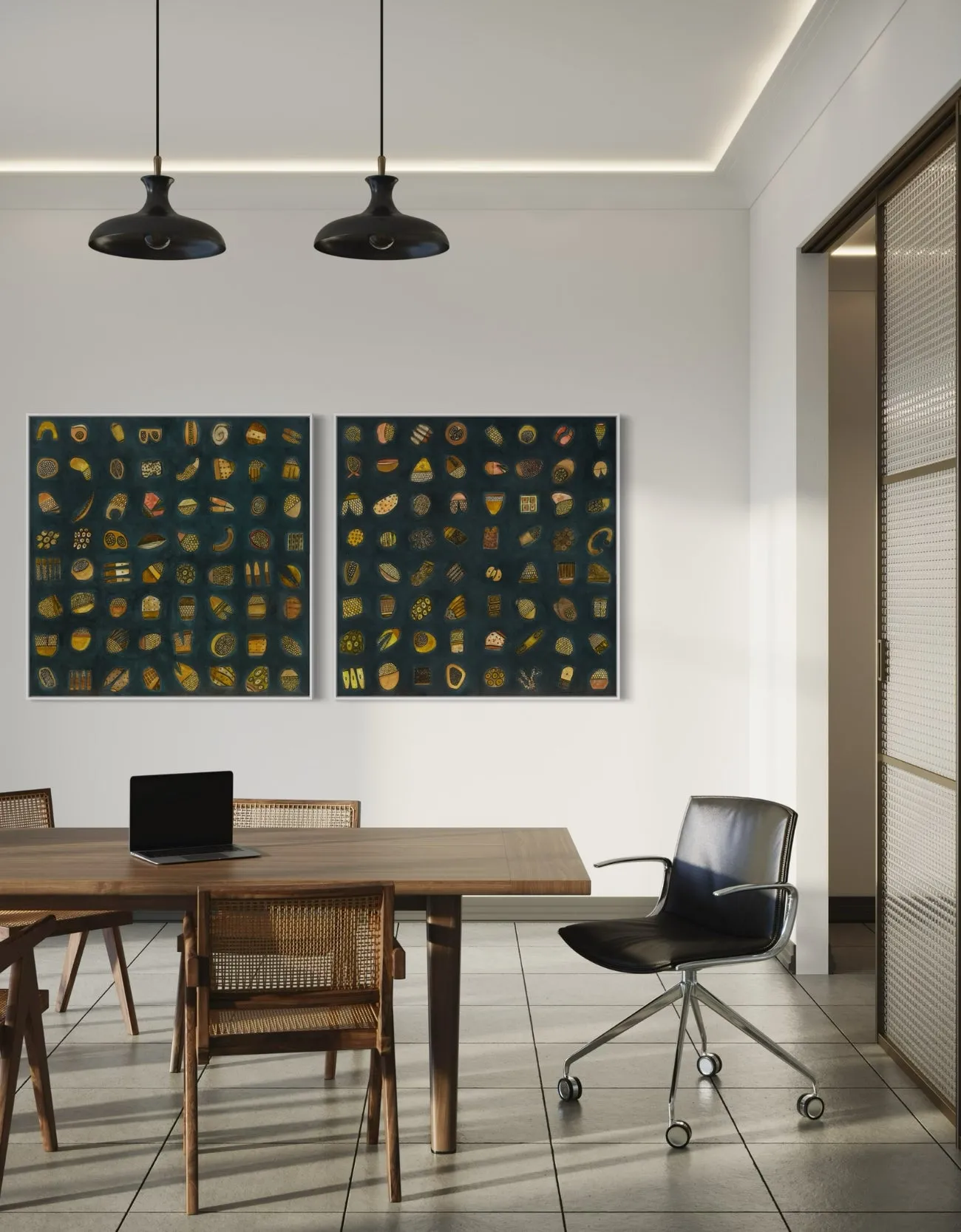 64.1 and 64.2 Diptych | Giclee Print Set on Canvas