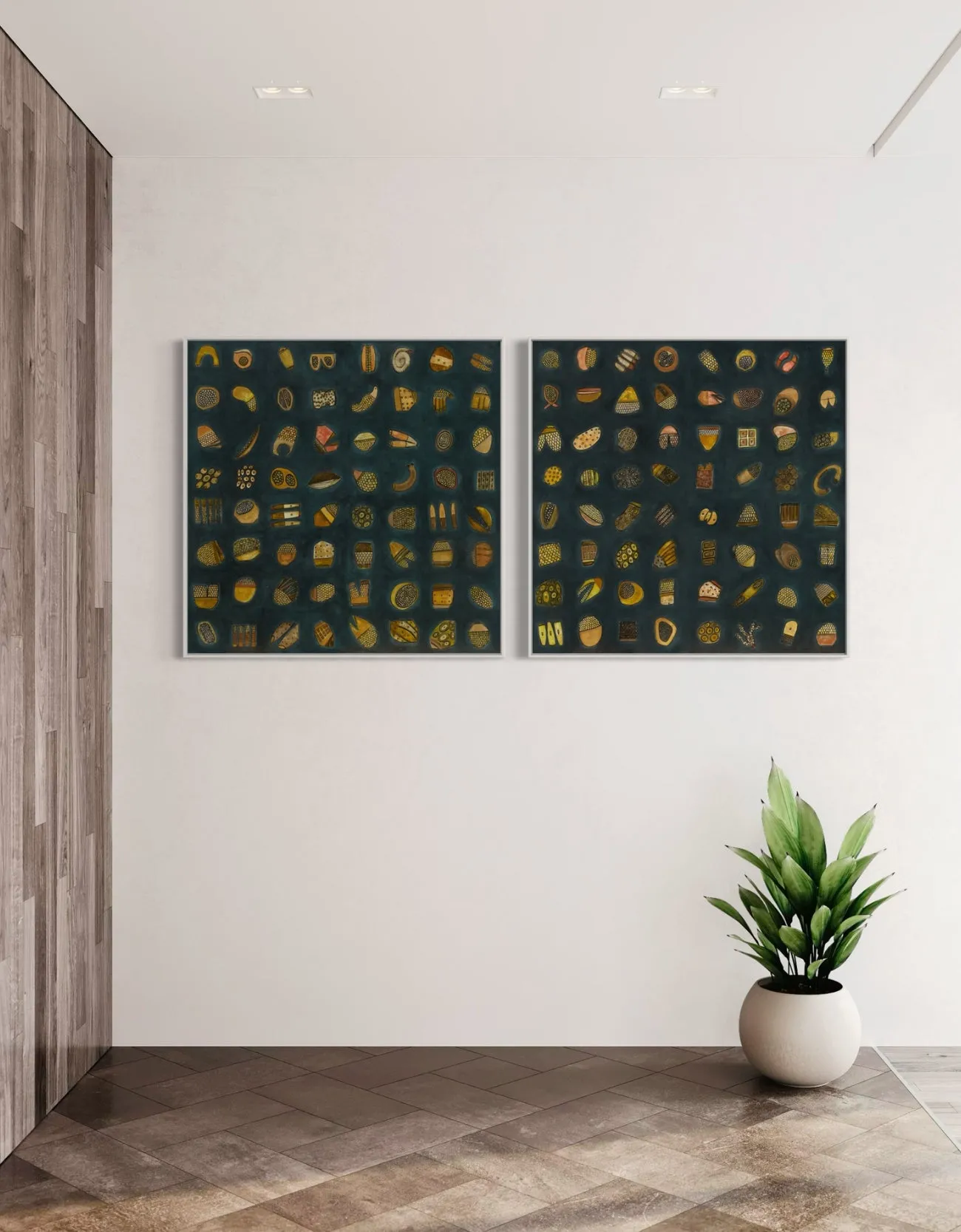 64.1 and 64.2 Diptych | Giclee Print Set on Canvas