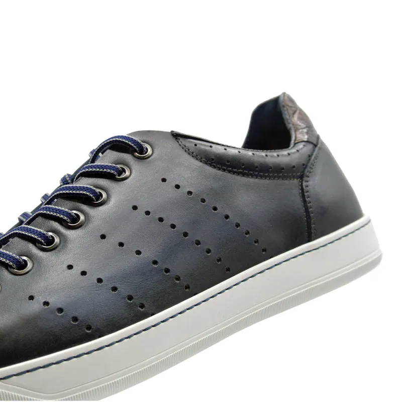 65-201-NVY RUSSO Burnished Italian Calfskin - Navy