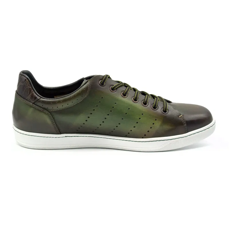 65-201-OLV RUSSO Burnished Italian Calfskin - Olive