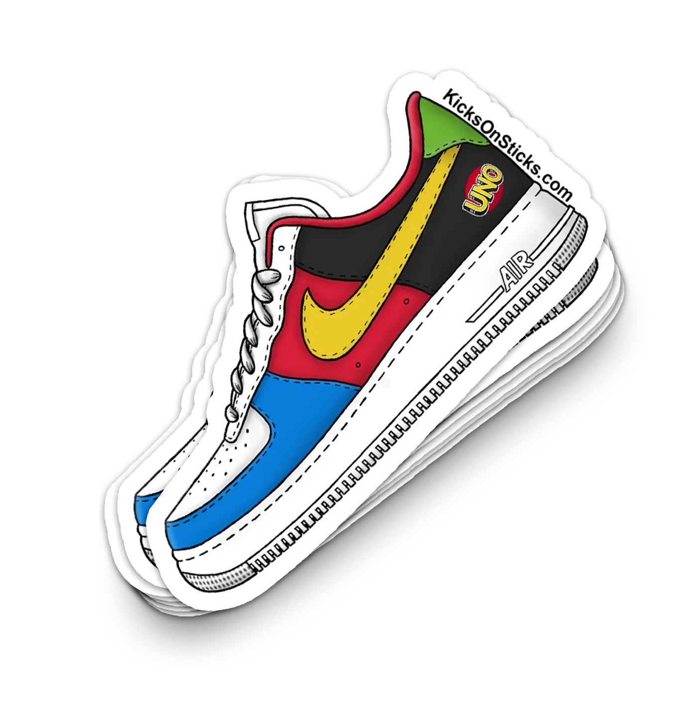 Air Force 1 Low "Uno" Sneaker Sticker