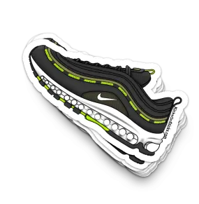 Air Max 97 "UNDFTD Black Volt" Sneaker Sticker