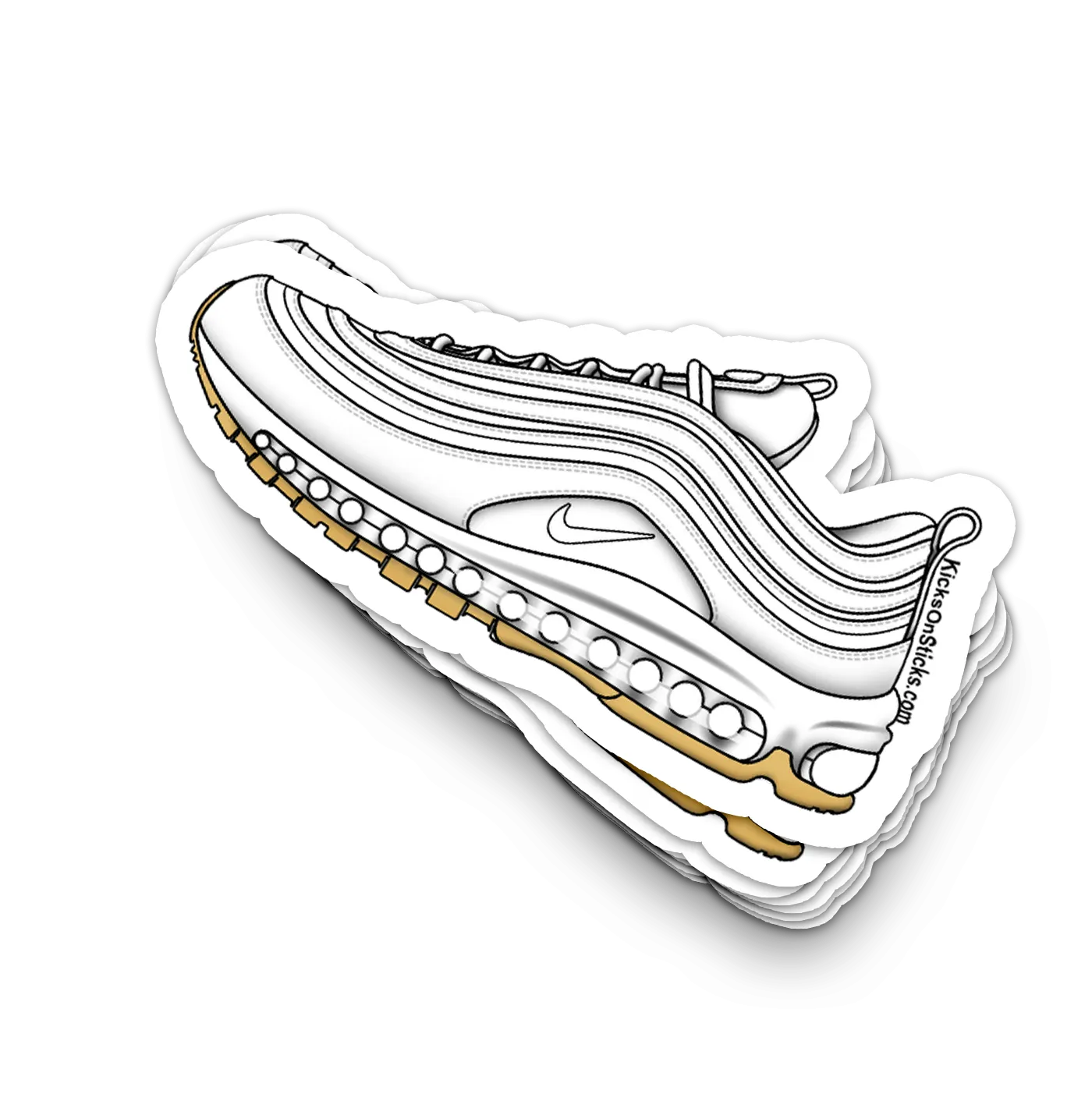 Air Max 97 "White Gum" Sneaker Sticker