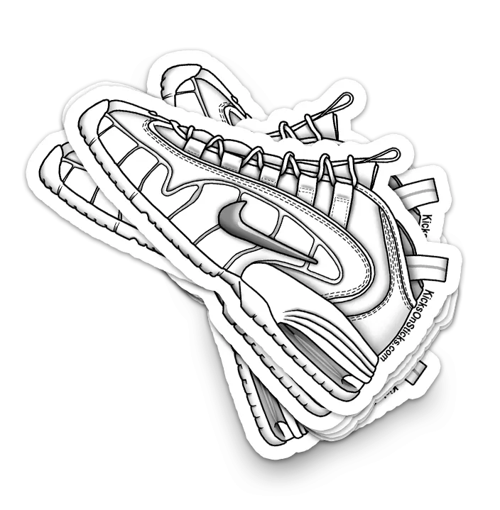 Air Penny 1 "White Metallic" Sneaker Sticker