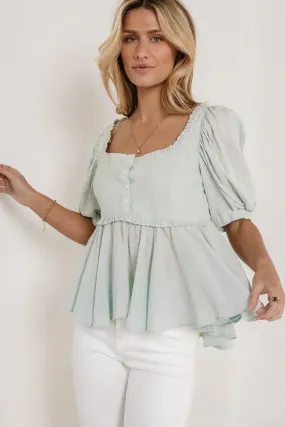 Alejandra Top in Sage - FINAL SALE