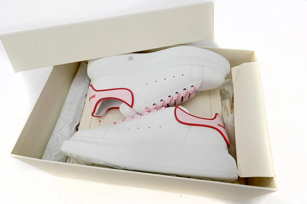 ALEXANDER MCQUEEN " WHITE/PINK CARNELIAN RED "