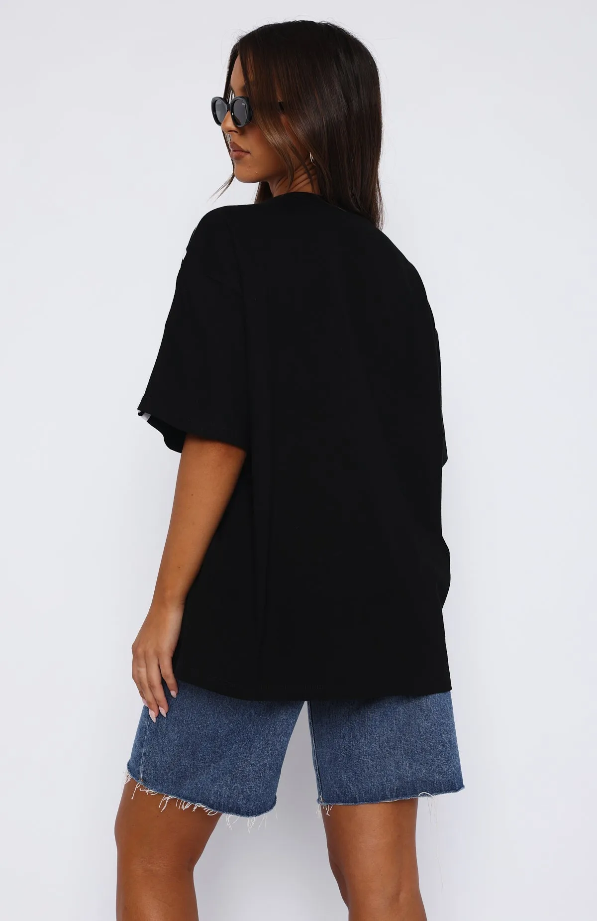 Always A Statement Oversized Tee Black