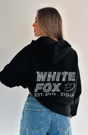 Black Oversized Always Shining Hoodie