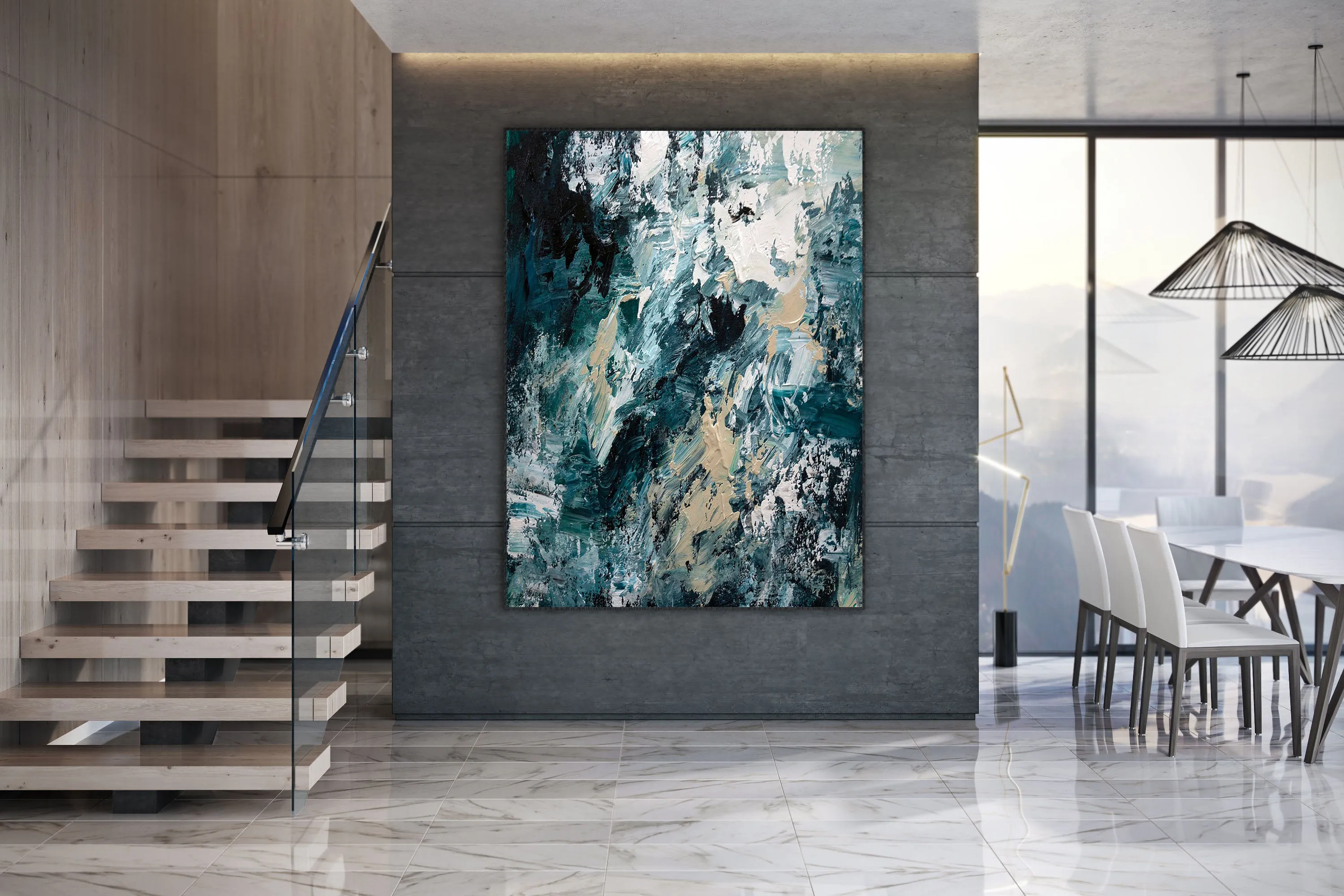 Art for Big Walls Dine Room Wall Art,Large Wall Art,Modern Painting Bp085