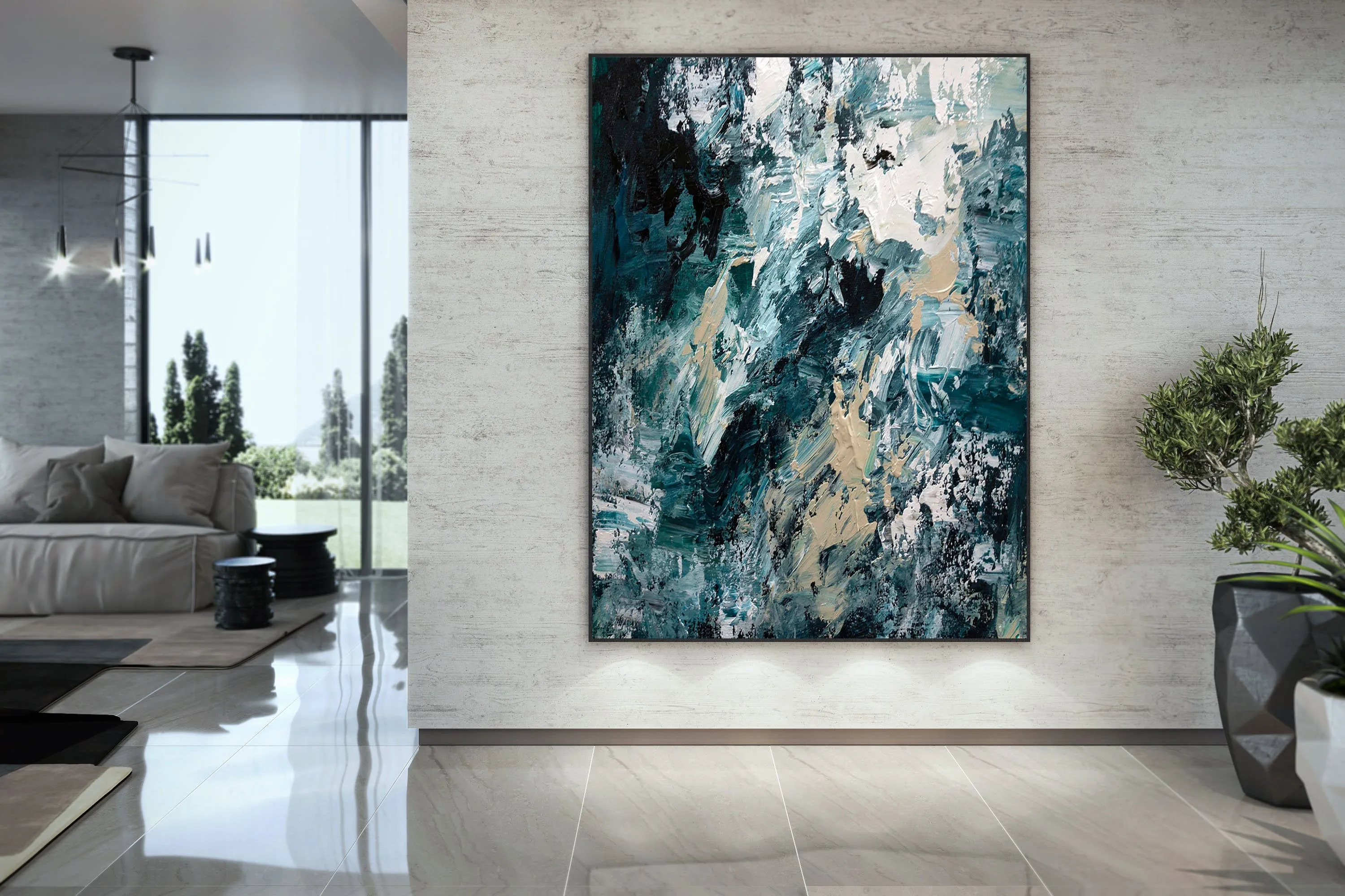 Art for Big Walls Dine Room Wall Art,Large Wall Art,Modern Painting Bp085