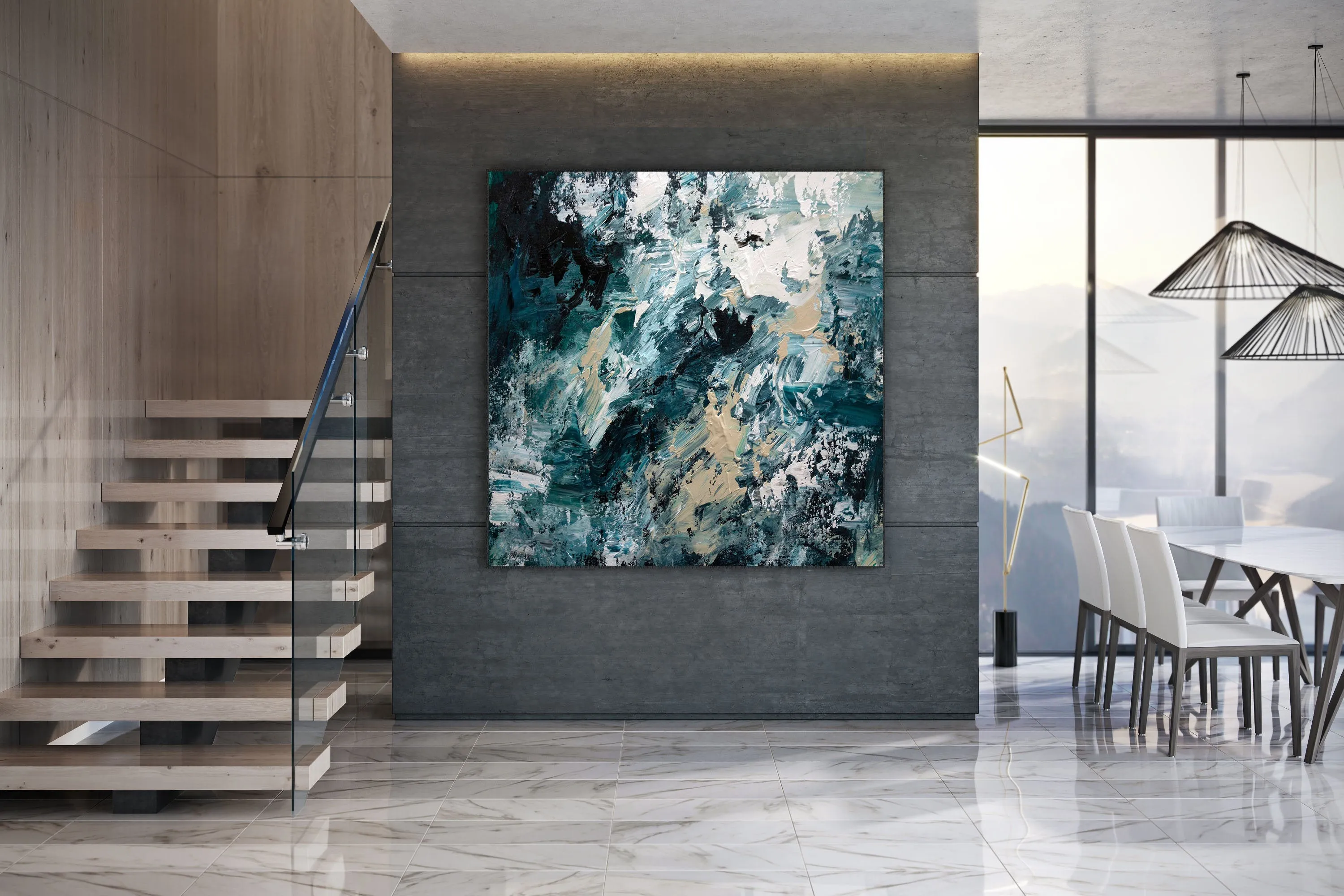 Art for Big Walls Dine Room Wall Art,Large Wall Art,Modern Painting Bp085