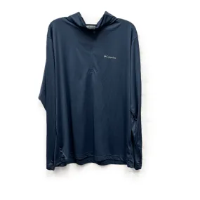 Athletic Top Long Sleeve Collar By Columbia In Blue, Size: Xl