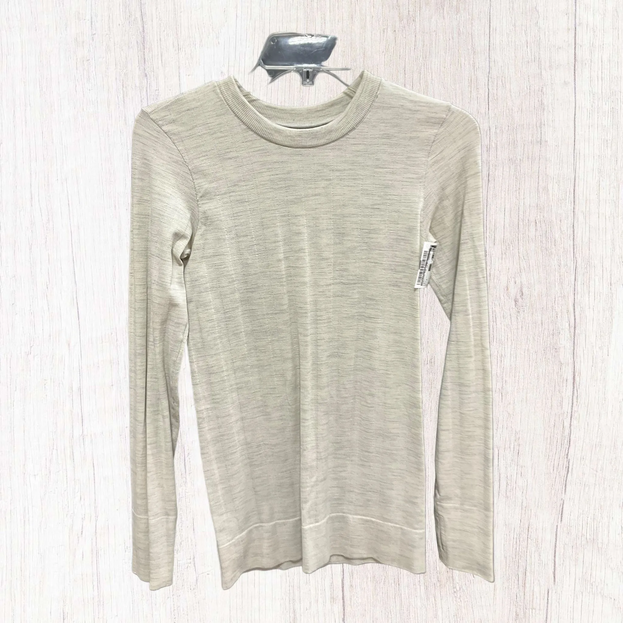 Athletic Top Long Sleeve Crewneck By Athletic Works In Grey, Size: S