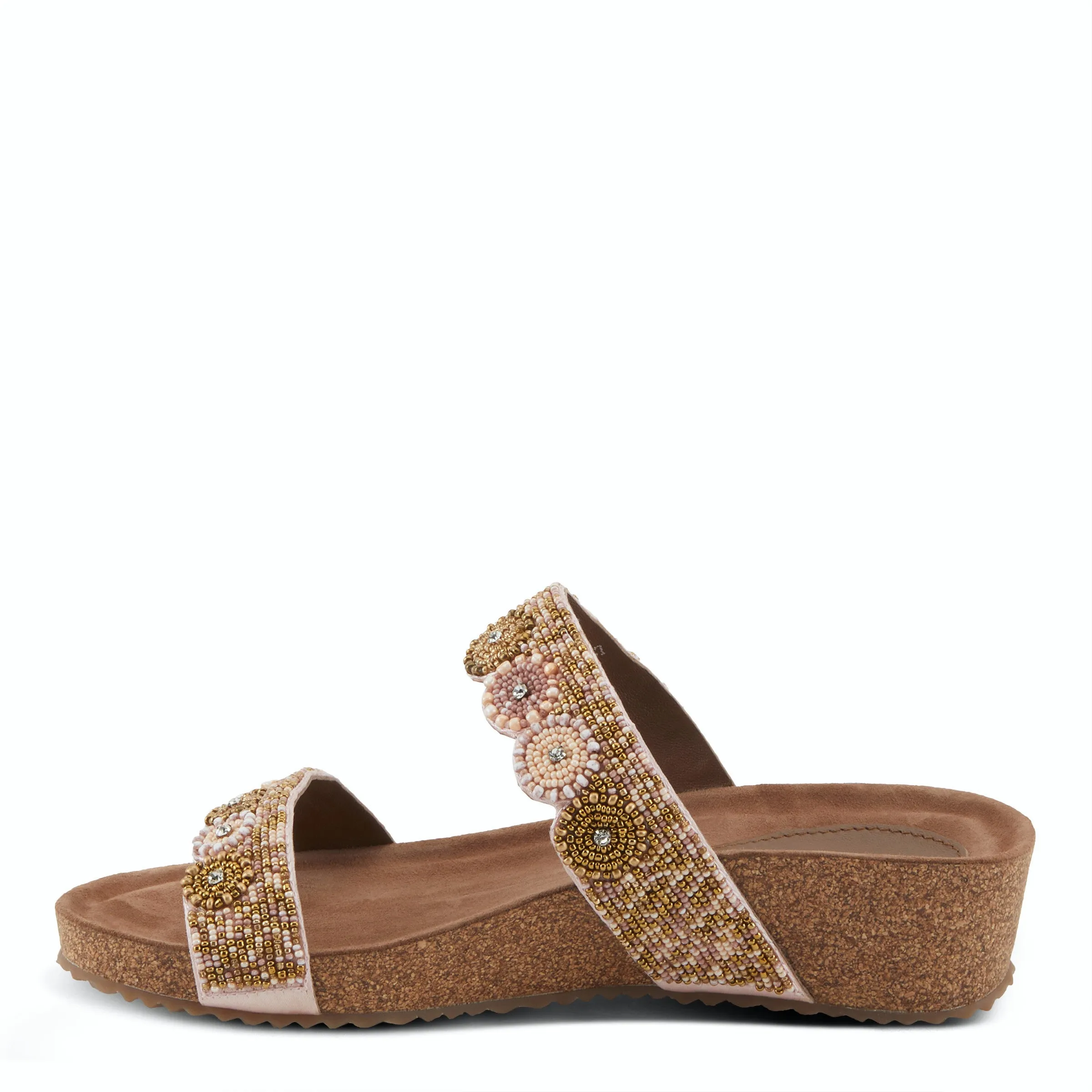 Azura Bahama Cork Wedge Multi Straps Sandal