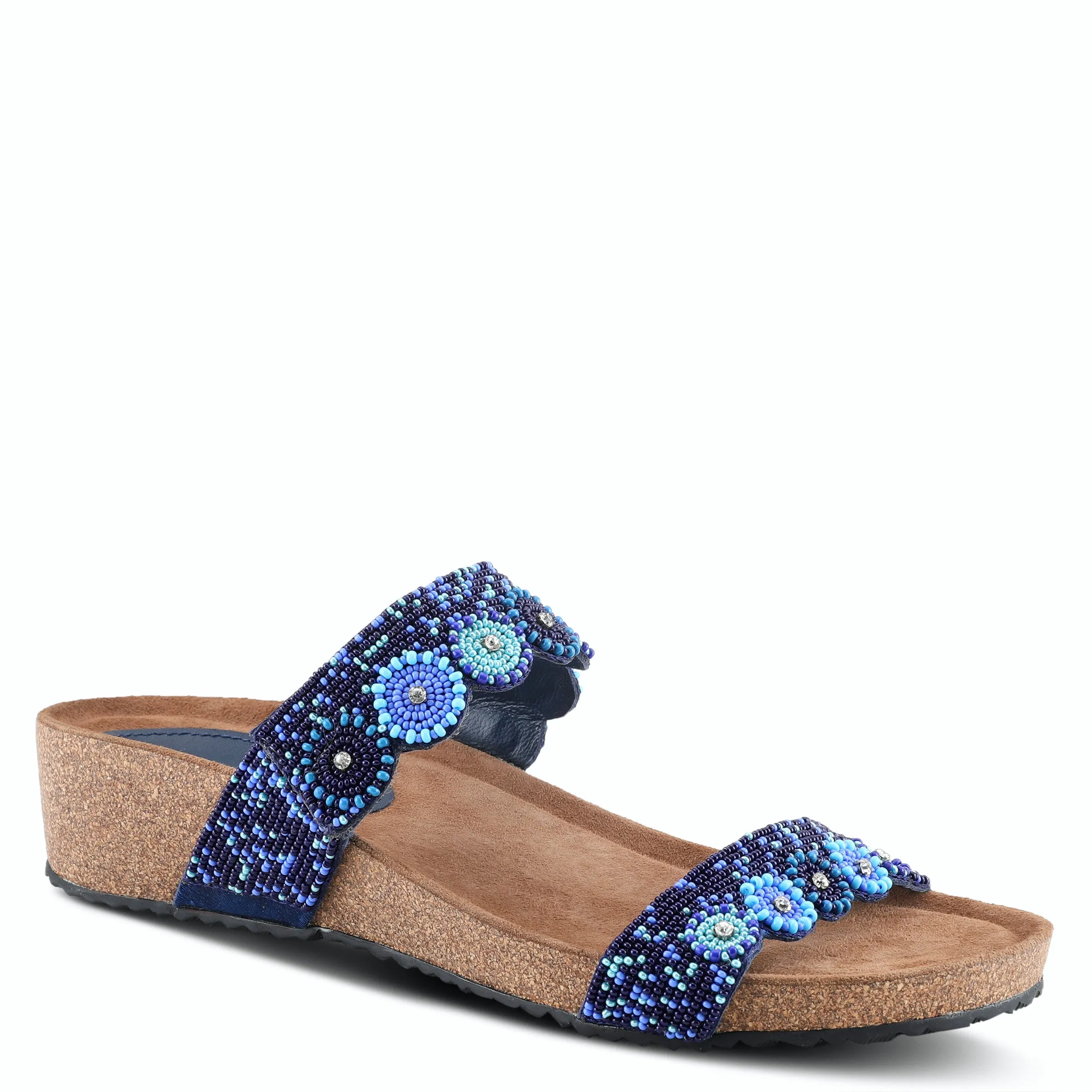 Azura Bahama Cork Wedge Multi Straps Sandal