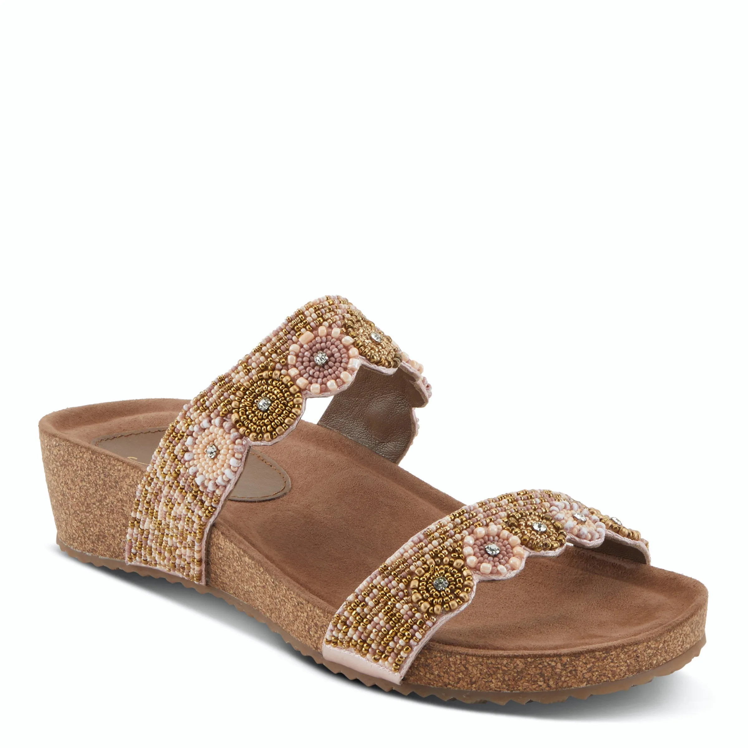 Azura Bahama Cork Wedge Multi Straps Sandal