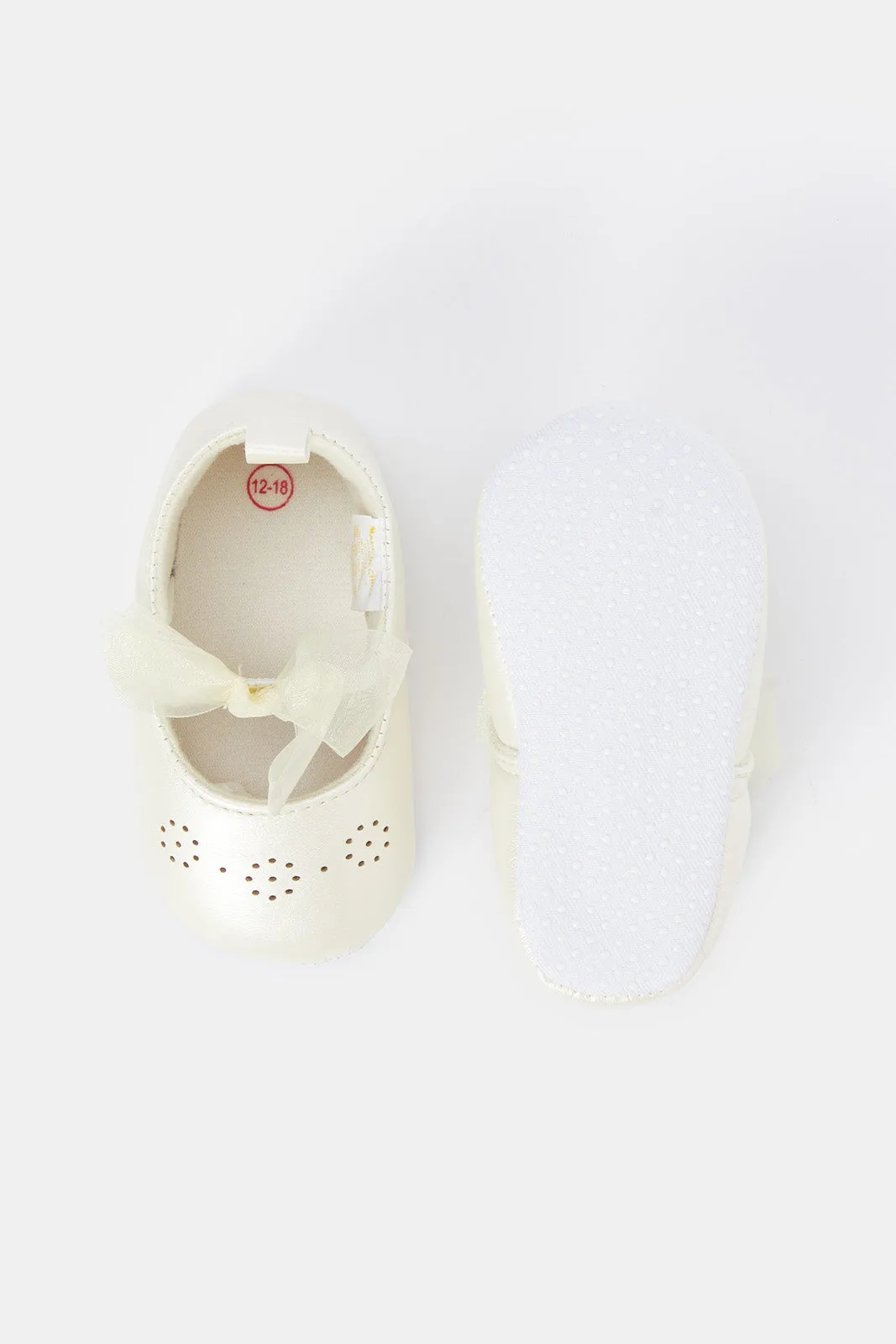 Babies White Pram Shoe