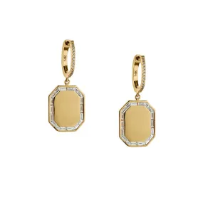 BAGUETTE DIAMOND DROP EARRINGS