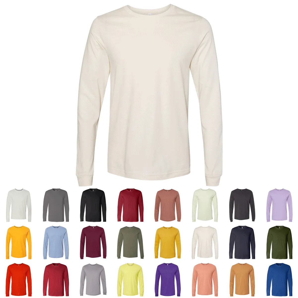 Bella   Canvas 3501 - Unisex Jersey Long Sleeve Tee, T-Shirt