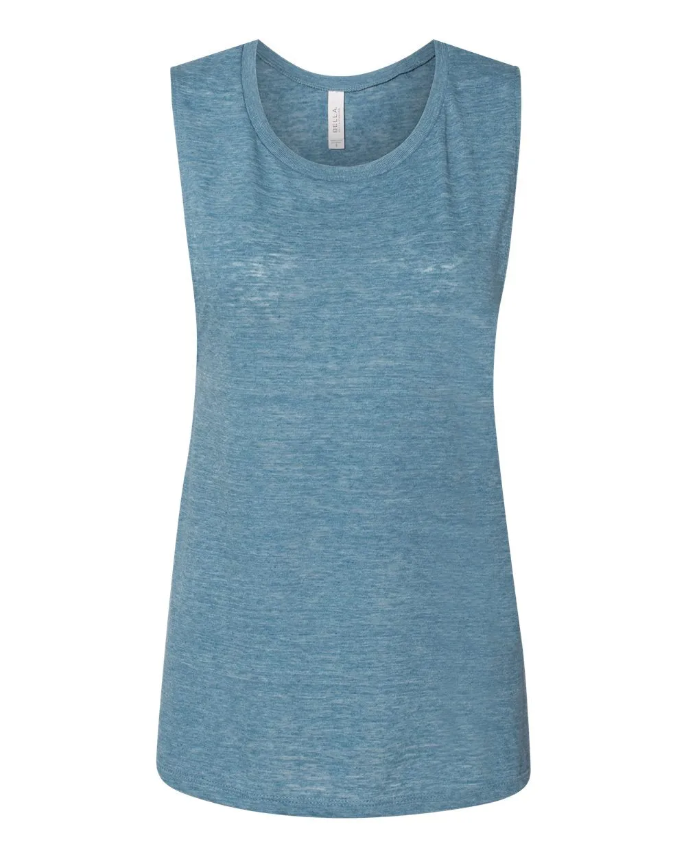 Bella   Canvas 8803 Women's Flowy Scoop Muscle Tank - Denim Slub