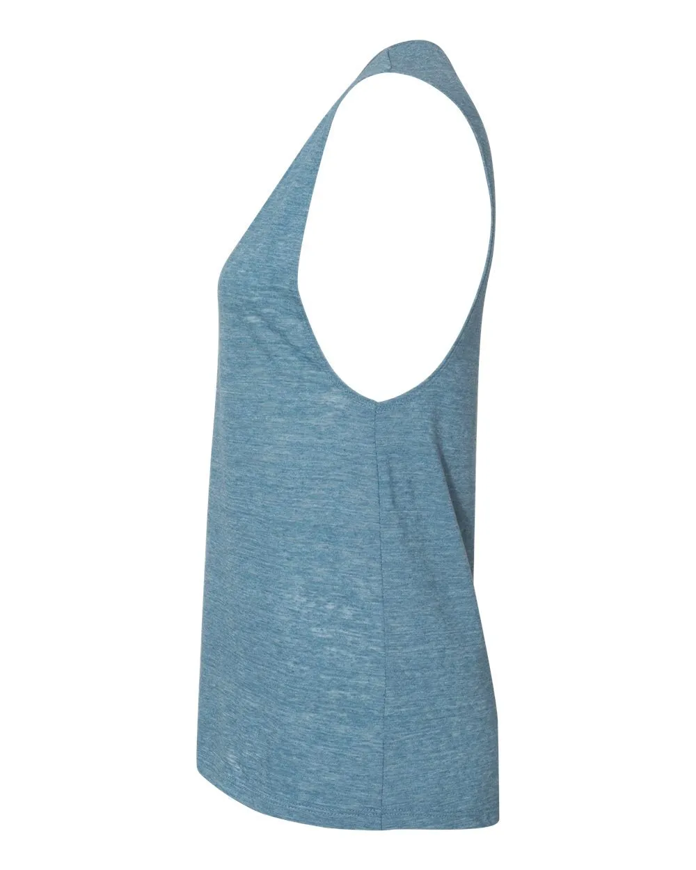 Bella   Canvas 8803 Women's Flowy Scoop Muscle Tank - Denim Slub