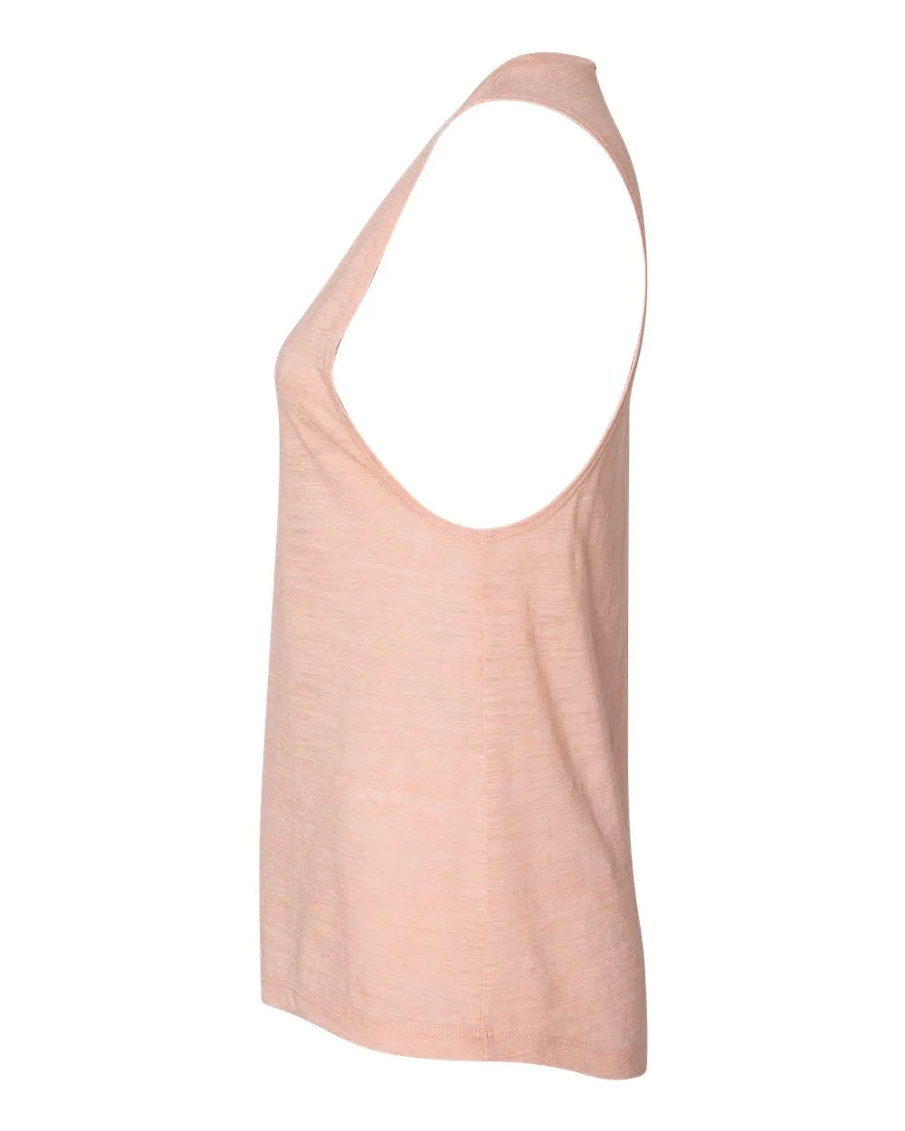 Bella   Canvas 8803 Women's Flowy Scoop Muscle Tank - Peach Slub