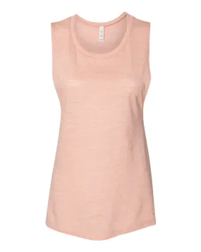 Bella   Canvas 8803 Women's Flowy Scoop Muscle Tank - Peach Slub