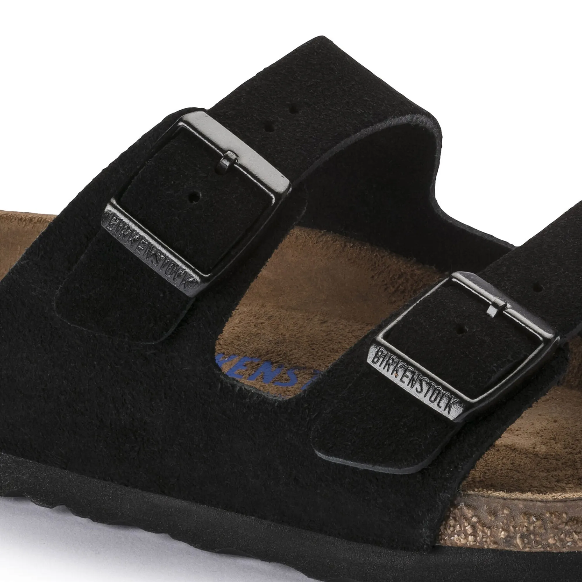 Birkenstock Arizona SFB Sandals - Black Suede