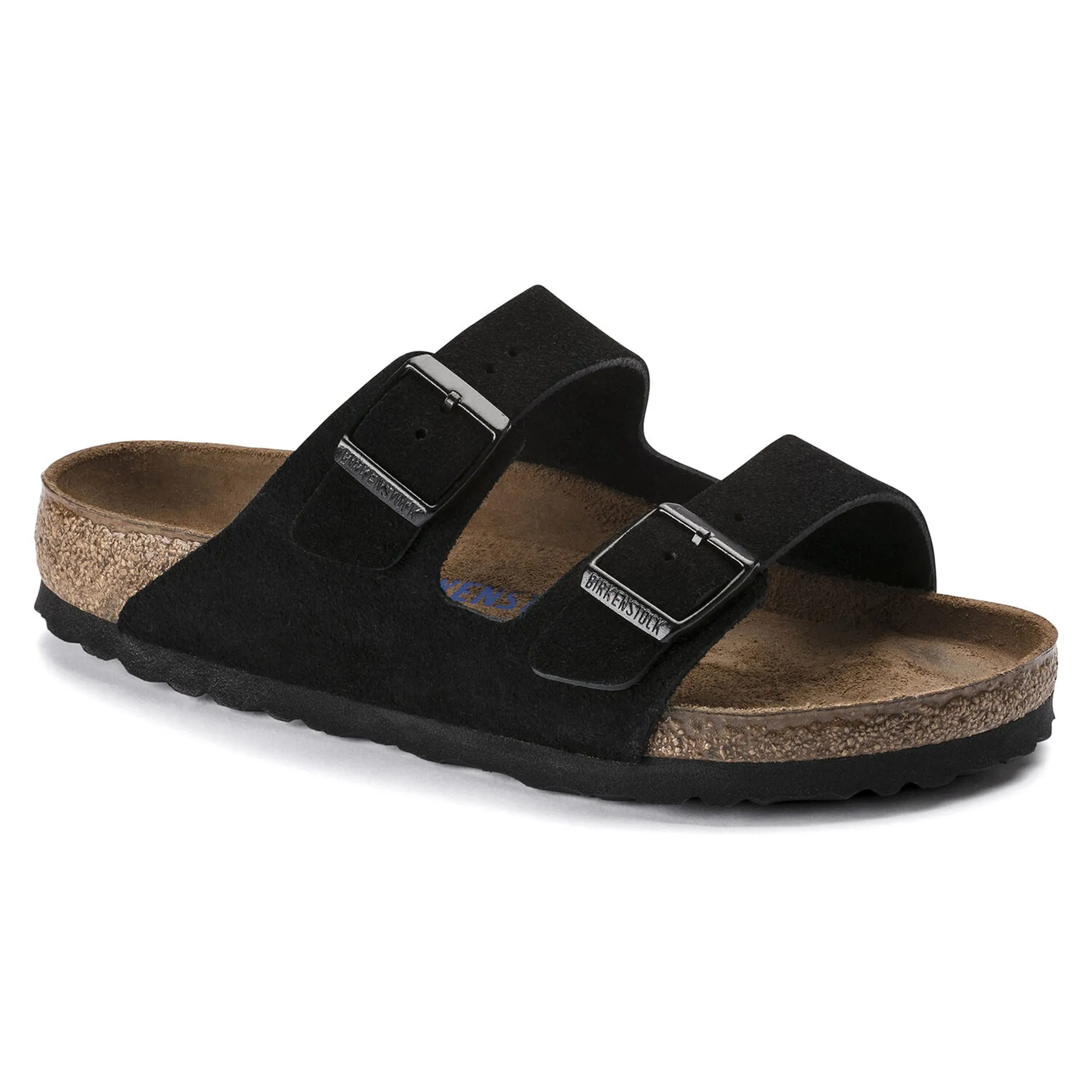 Birkenstock Arizona SFB Sandals - Black Suede