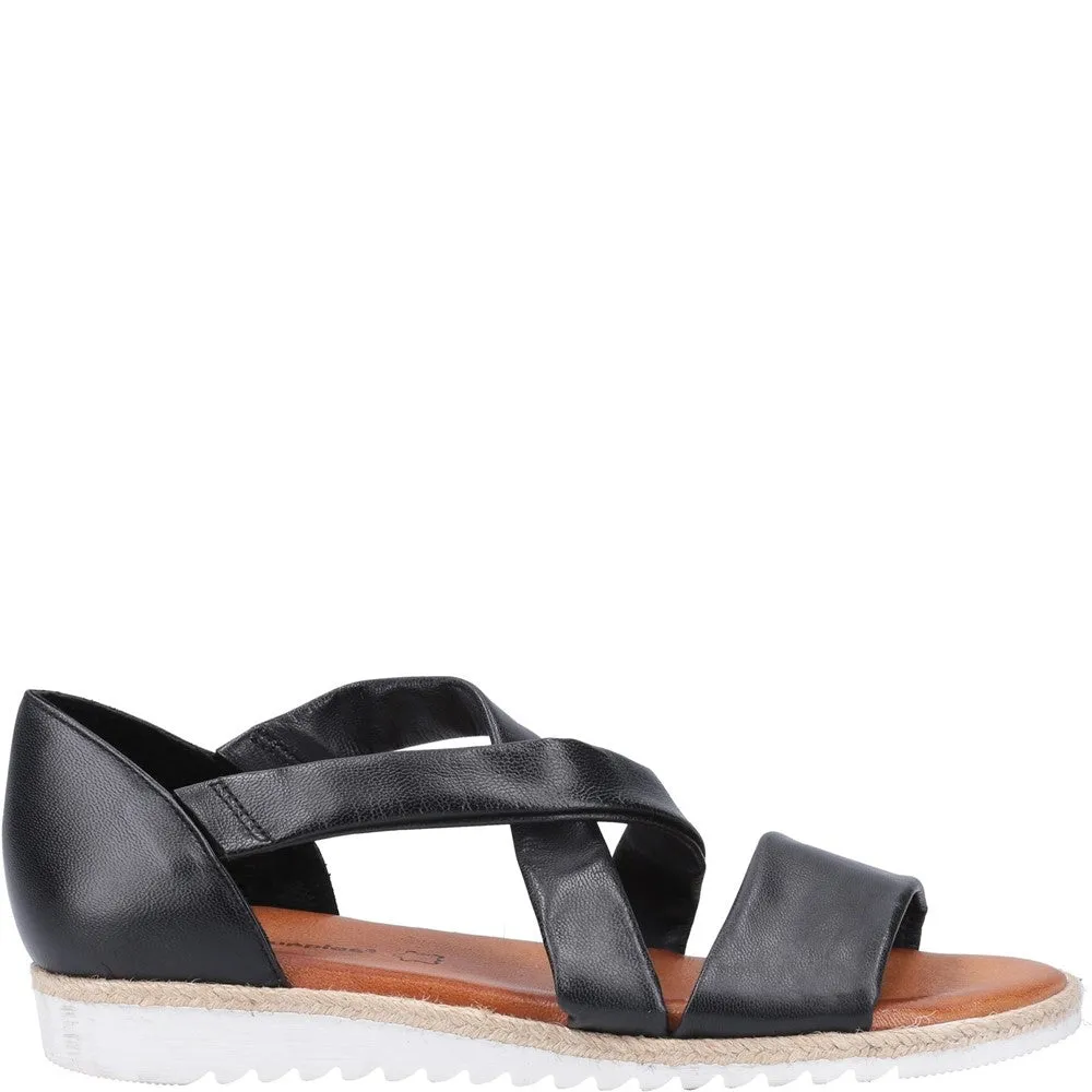 Black Gemma Espadrille Wedges