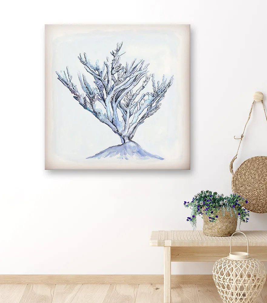 Blue Coral Canvas Wall Art