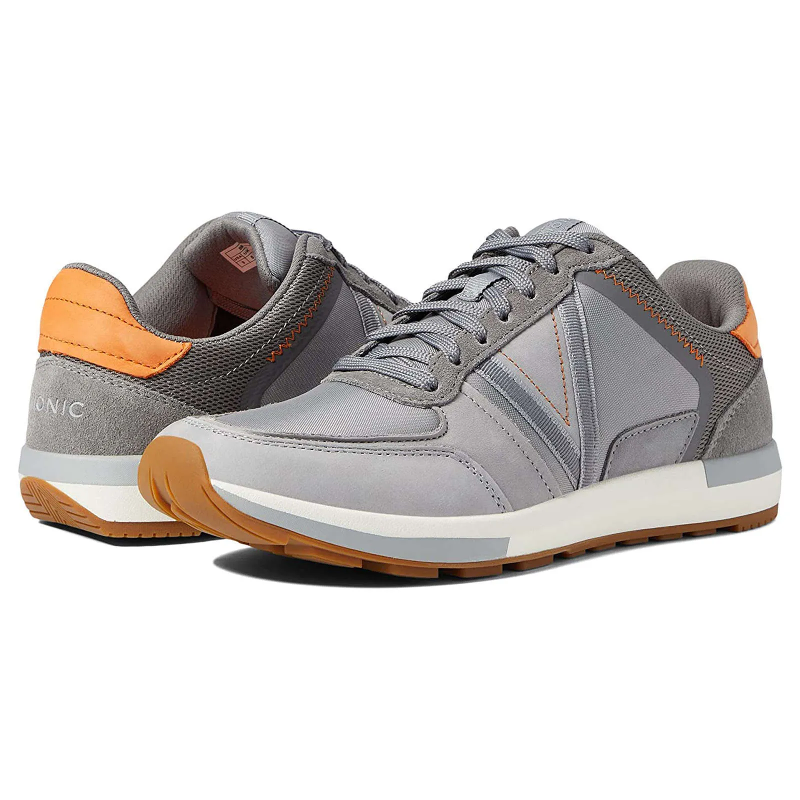 Bradey Leather Textile Men's Low Top Sneakers