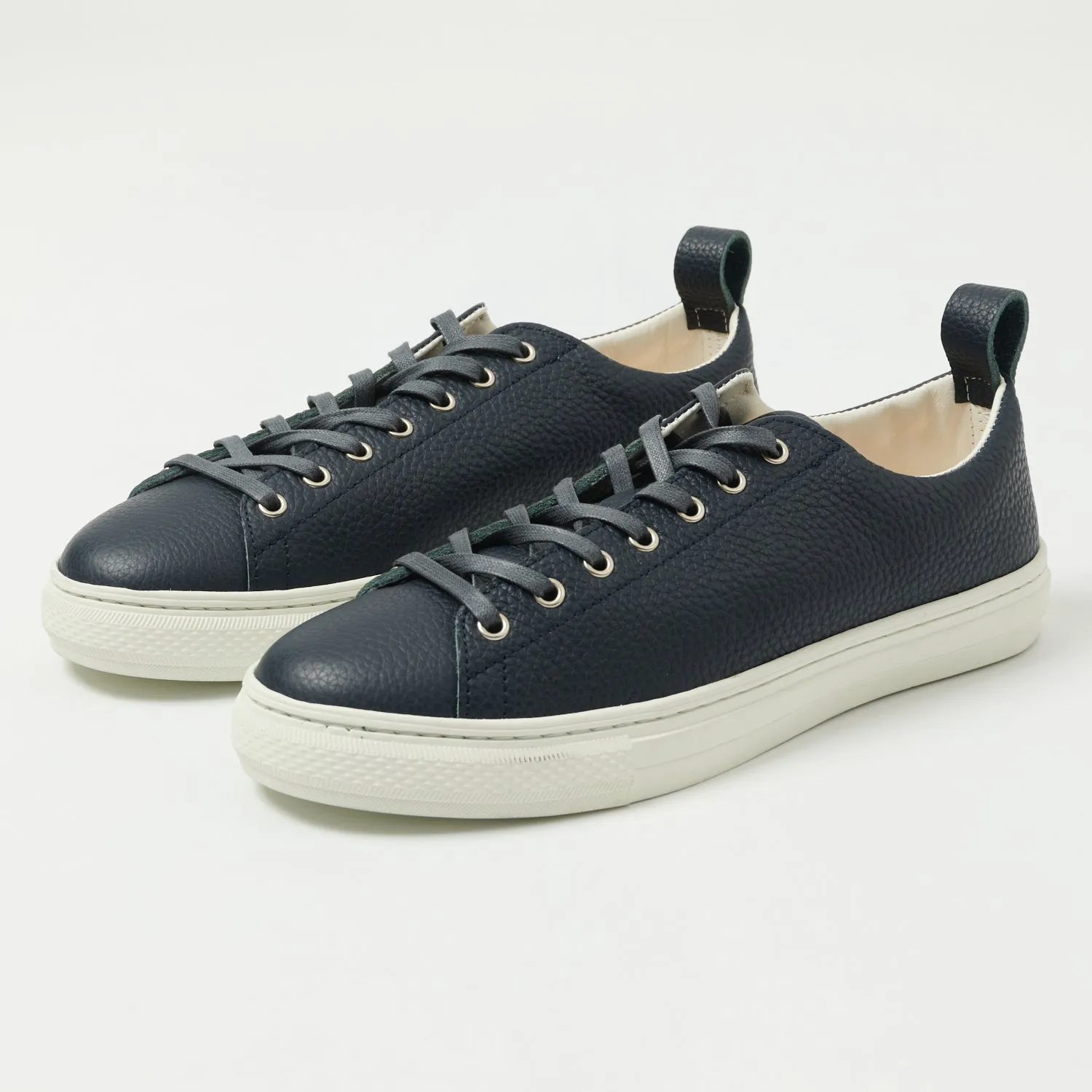 Buddy Bull Terrier Low Chubby Sneaker - Dark Navy Grain Leather