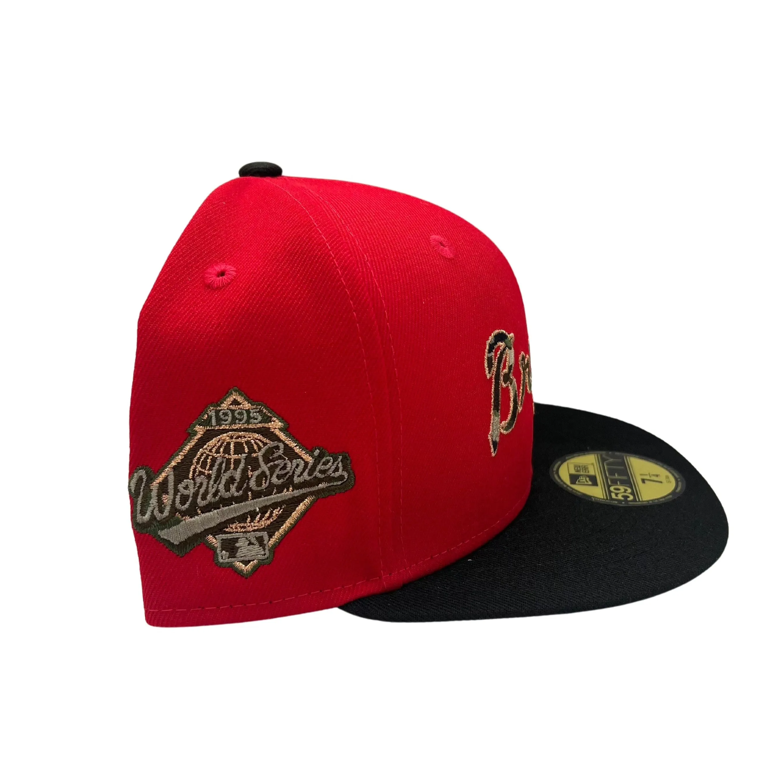 Camo Fill Atlanta Braves Fitted Cap