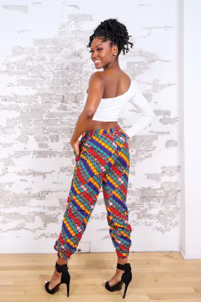 CANAH AFRICAN PRINT WOMEN'S CARGO PANT