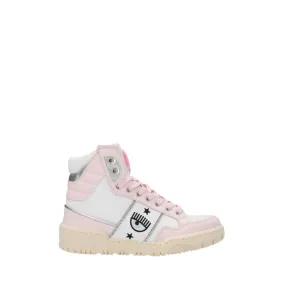 CHIARA FERRAGNI SNEAKERS CFB152 HIGH BIANCO-ROSA CHIARO