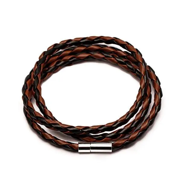 Classy Men Multicolor Leather Bracelet - 5 Colors