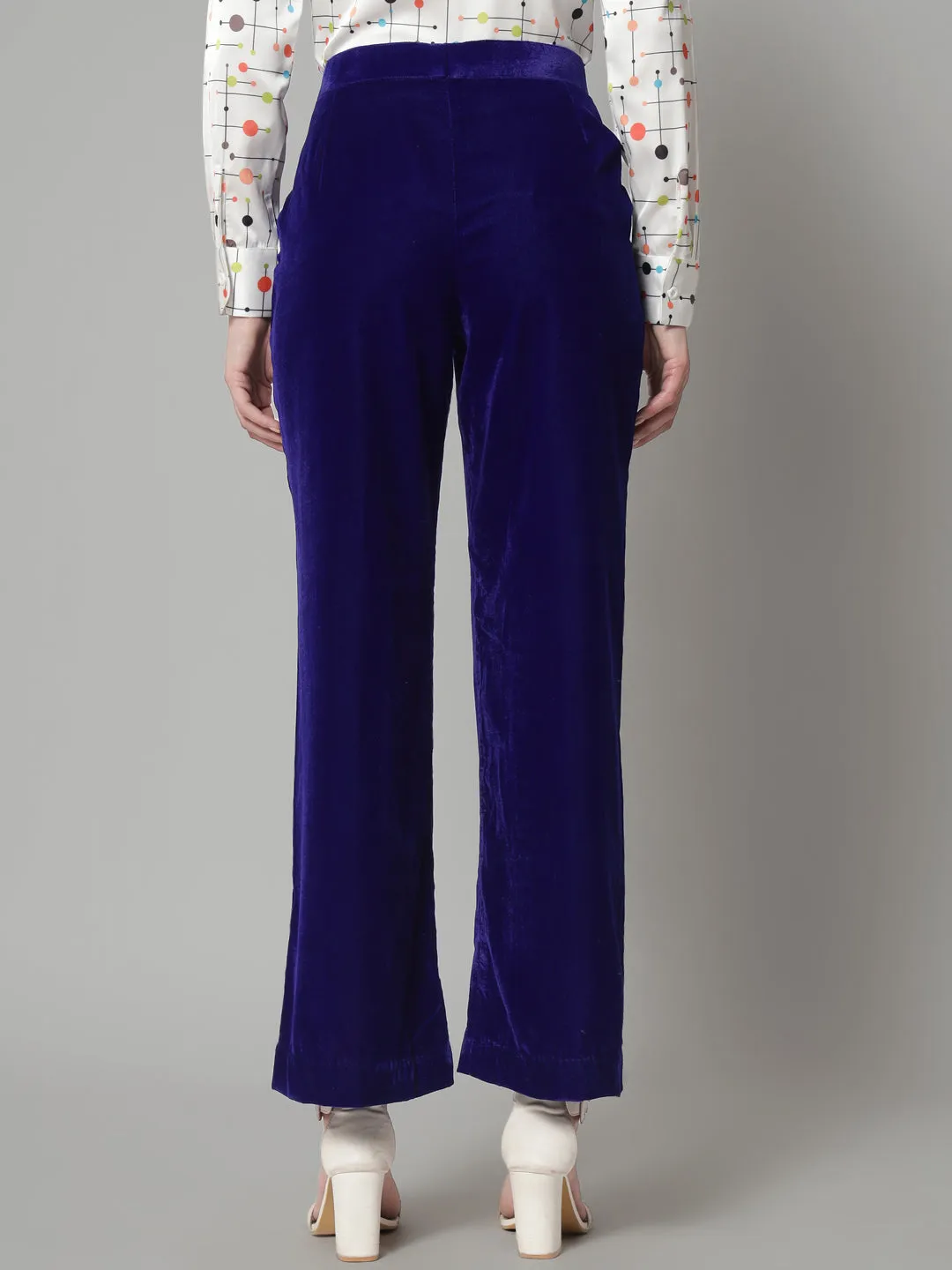 Comfortable Velvet Trouser- Blue