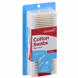 Cotton Swabs By Leader Brand, 375 Count