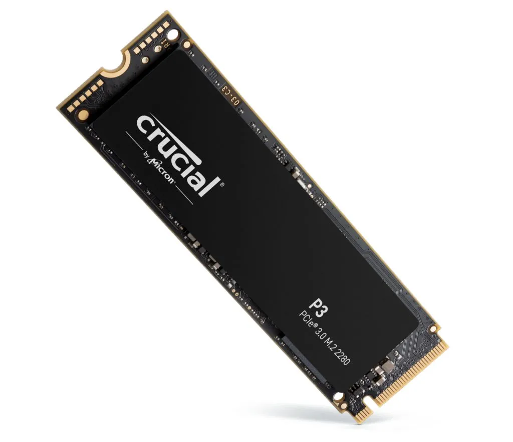 Crucial P3 3.0 NAND NVMe PCIe M.2 internal SSD Desktop/Laptop SSD Storage (500GB/1TB)