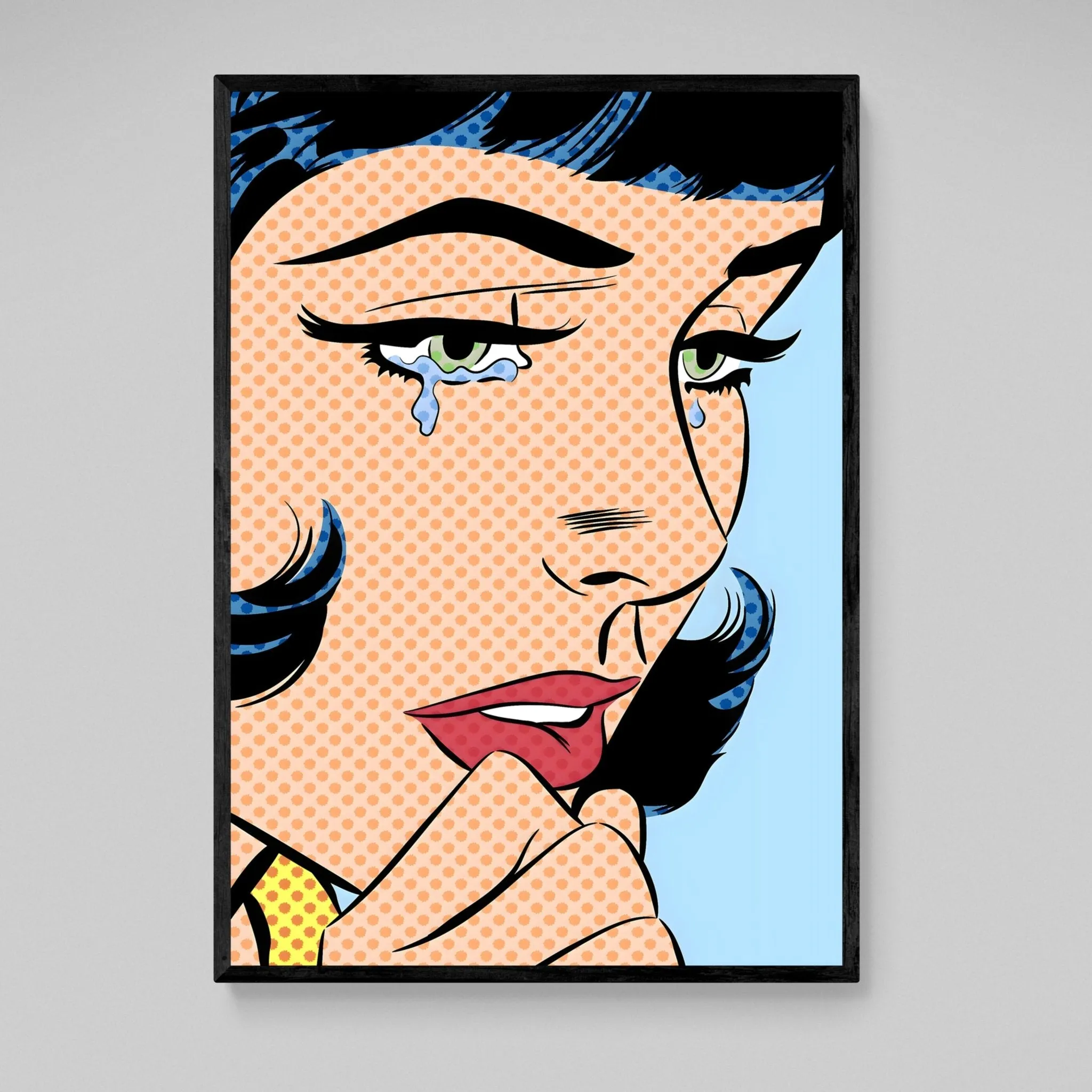 Crying Pop Art Canvas