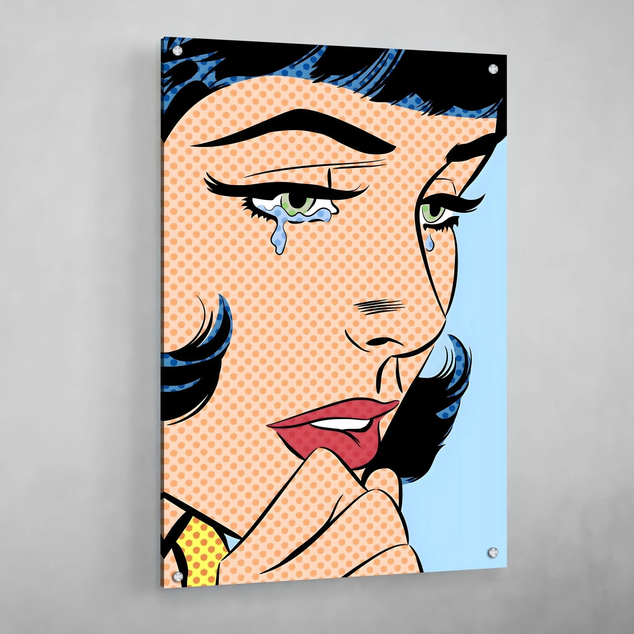 Crying Pop Art Canvas