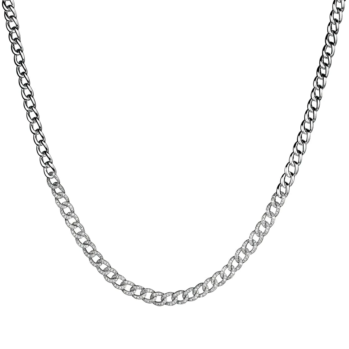 DIAMOND CURB LINK NECKLACE