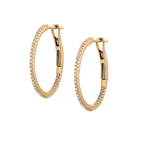 DIAMOND HOOP EARRINGS