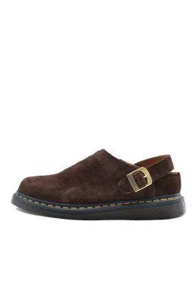 Dr Martens Isham Buckle Mule 'Dark Brown/Desert Oasis Suede'