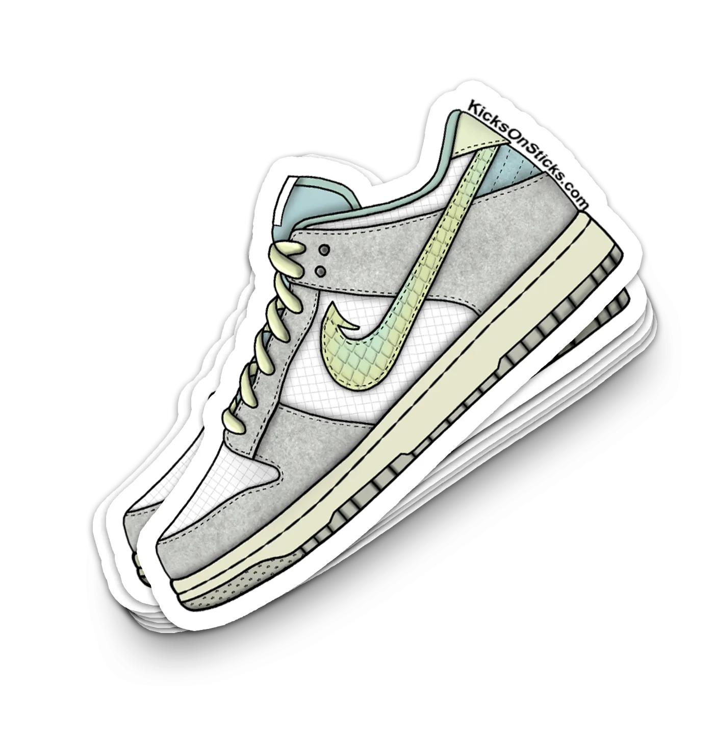 Dunk Low "Trout Photon" Sneaker Sticker