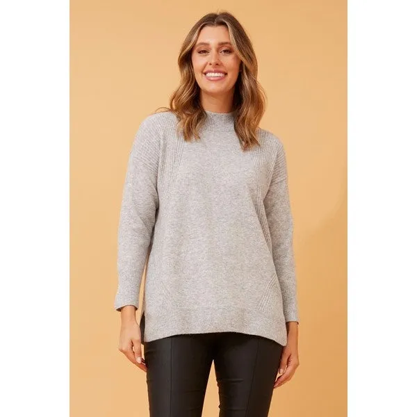 FAIZA HIGH NECK KNIT JUMPER