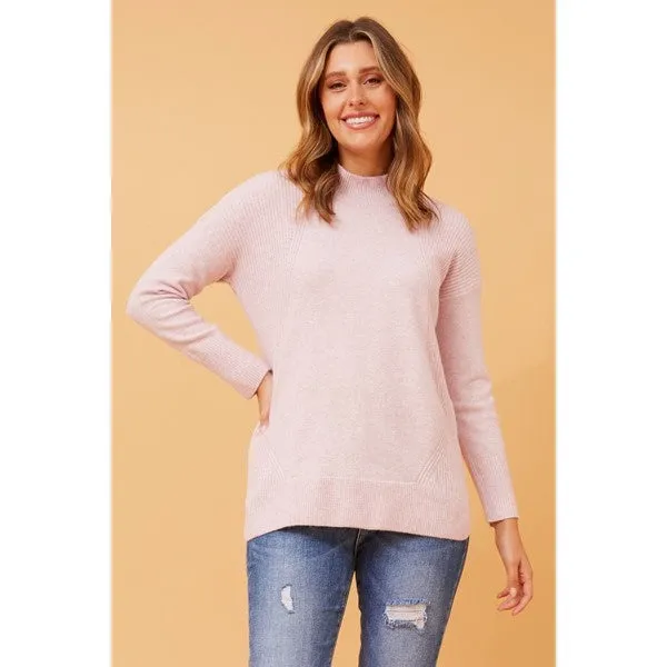 FAIZA HIGH NECK KNIT JUMPER