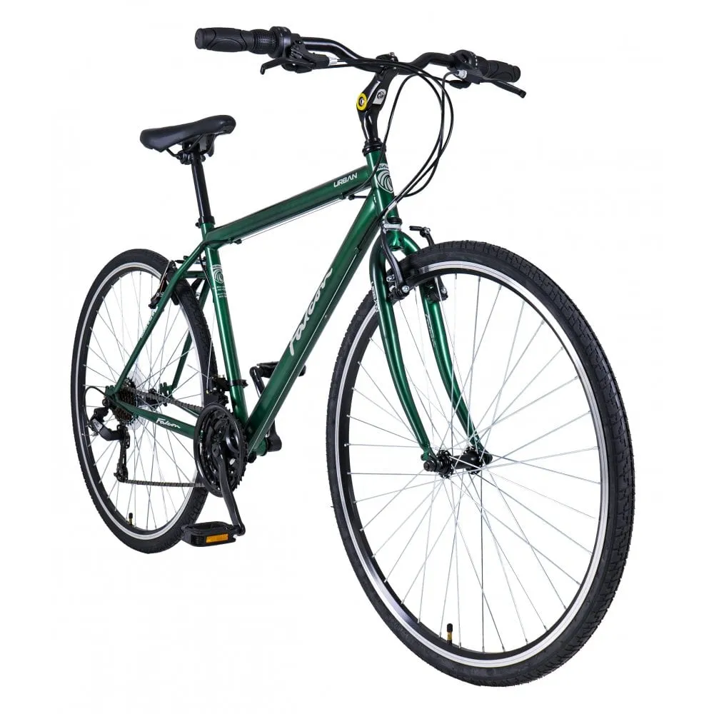 Falcon Urban 700c Men's Hybrid Bike - Emerald Green